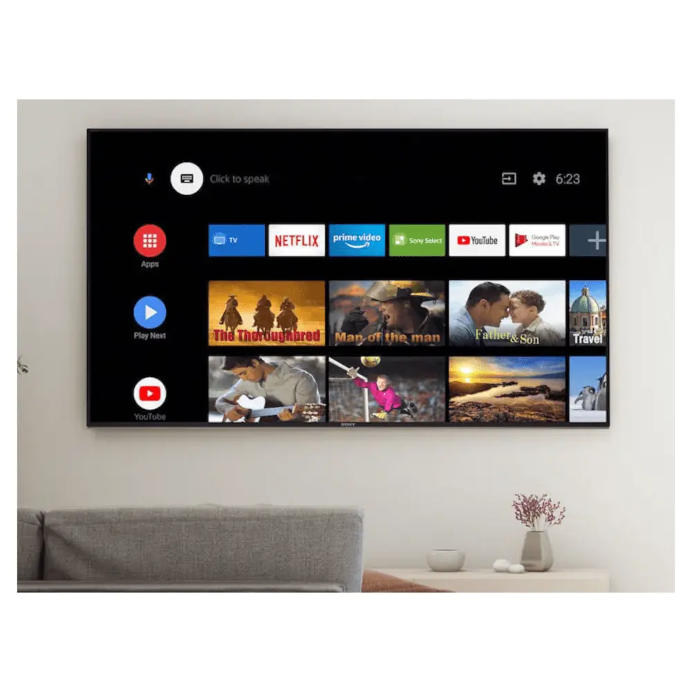 applications Android TV - Sony Bravia série X90H