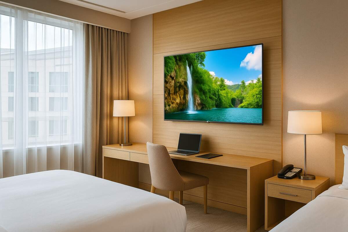 chambre hôtel avec LG 55UR781C
