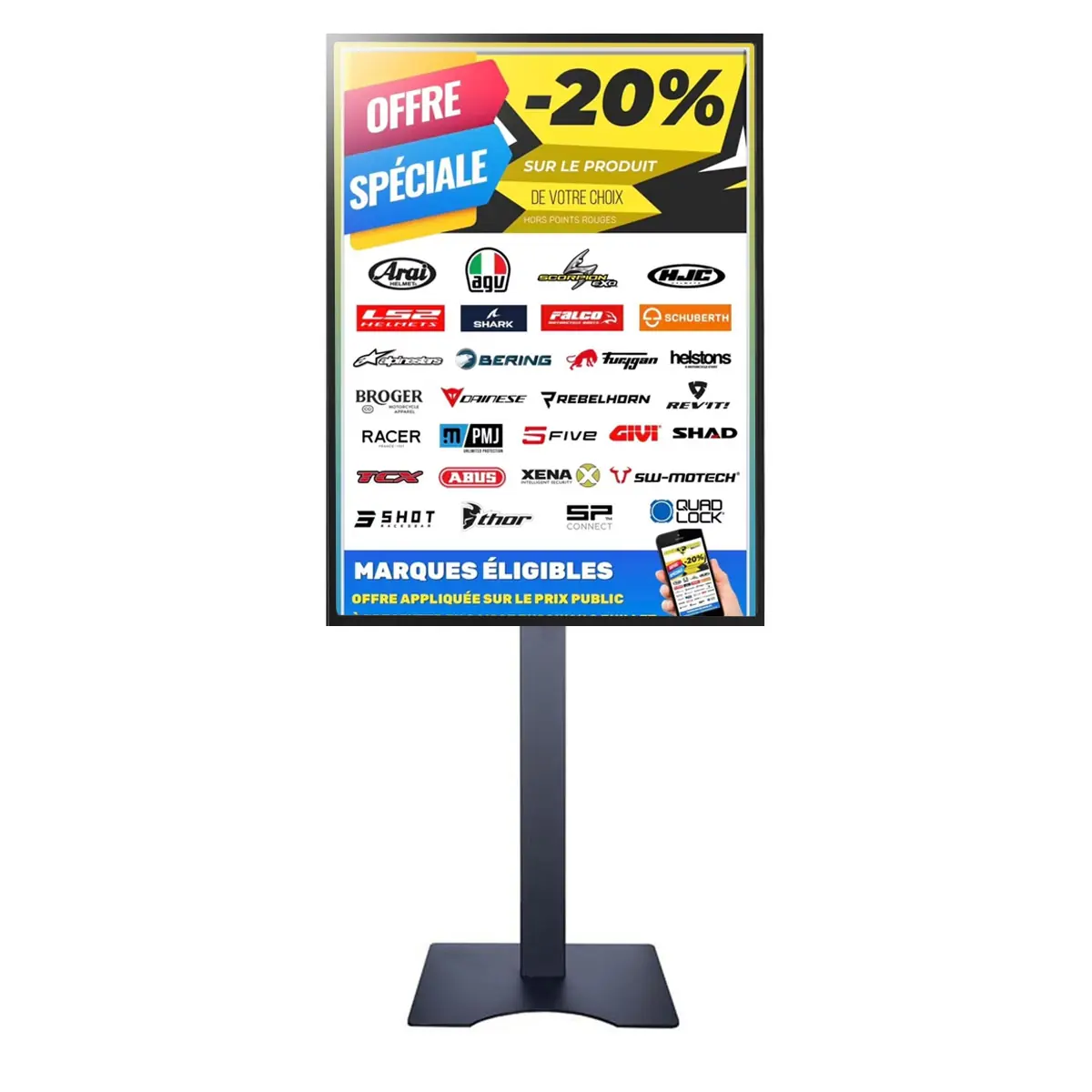 pack totem et écran intérieur