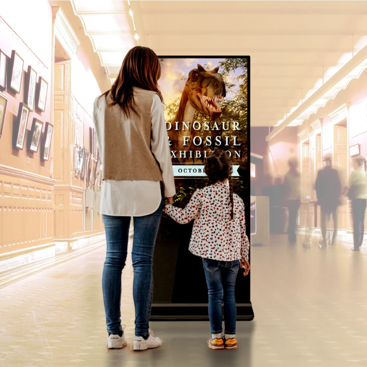 totem vidéo 4k 55 pouces