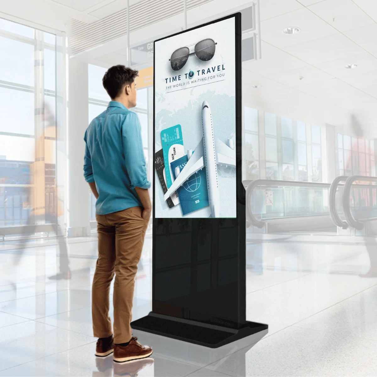 totem affichage dynamique 55 pouces