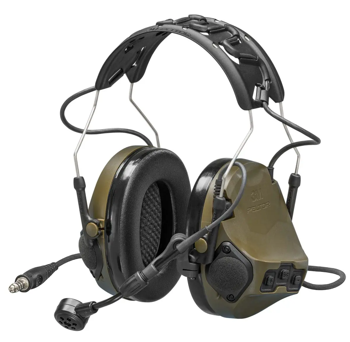 3M PELTOR ComTac 9 NIB Gris Charbon — vue de profil