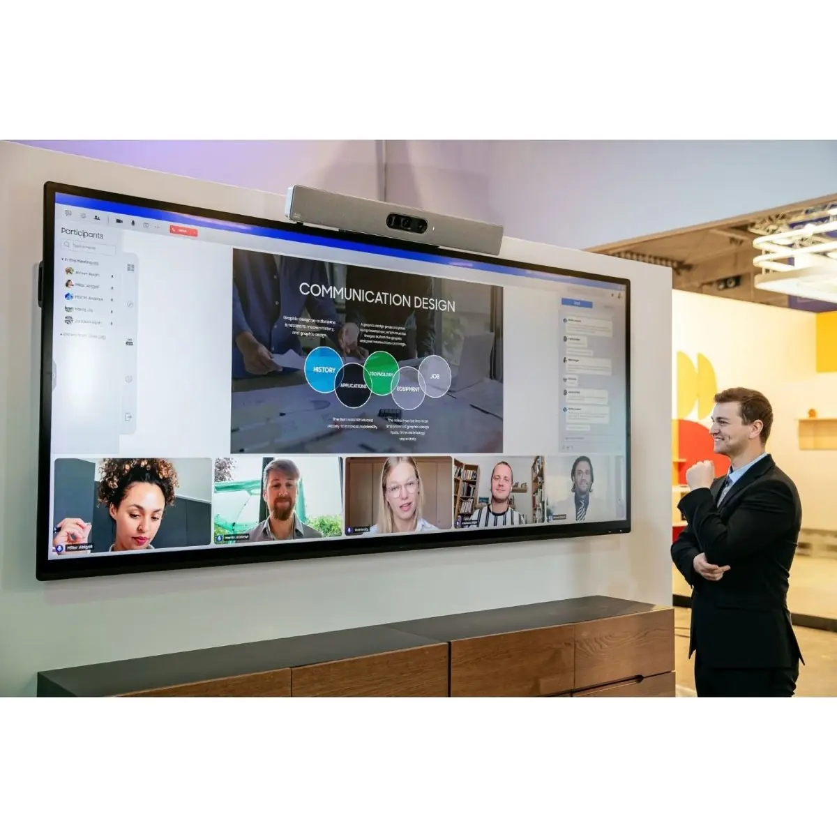 écran Samsung pour salle de réunion - format 21:9