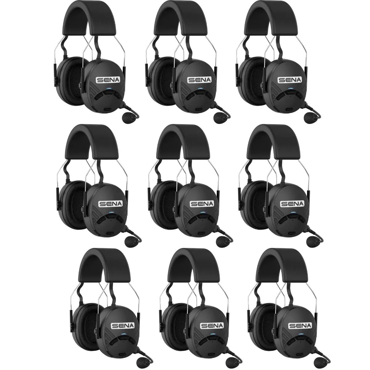 Pack de 9 Sena Tufftalk M - Casque antibruit intercom sur réseau Mesh