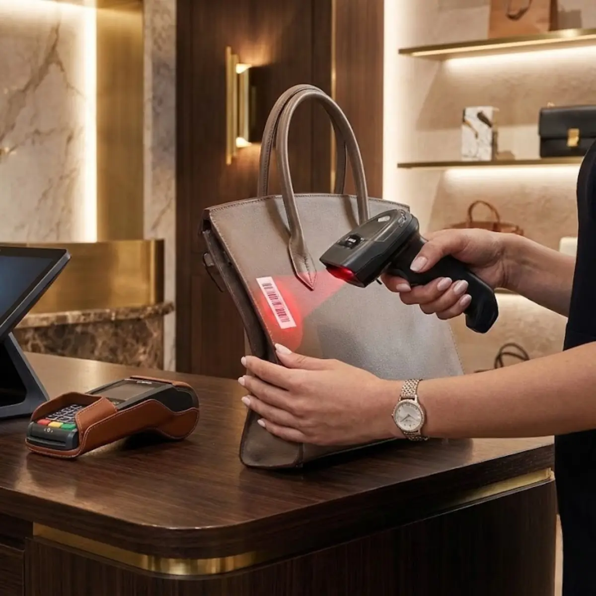 Lecteur ZEBRA DS2278 photo scan EAN boutique maroquinerie