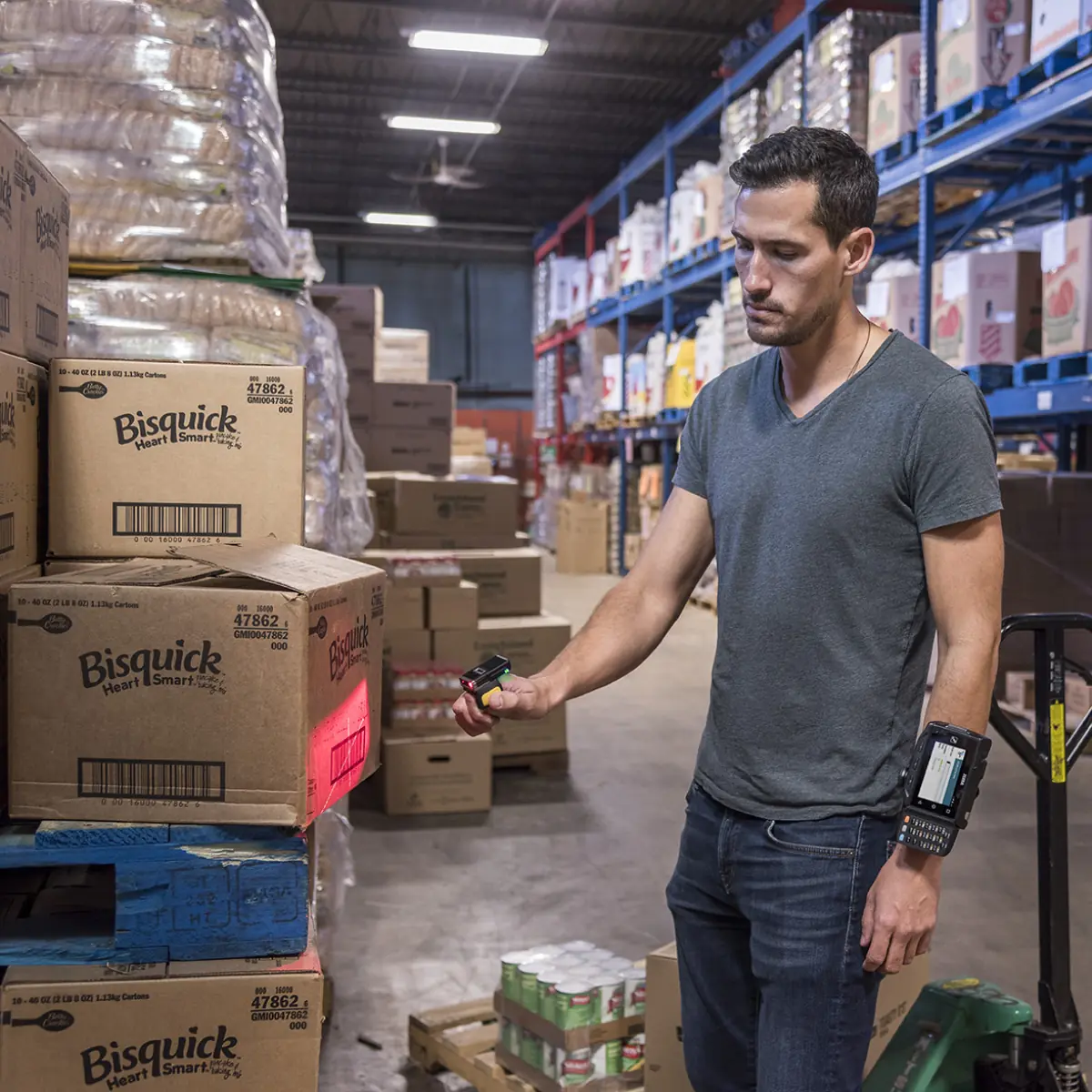 Zebra RS5100 SE4770 - scanner Annulaire 1D/2D - RS51B0-TBSNWR - utilisation logistique