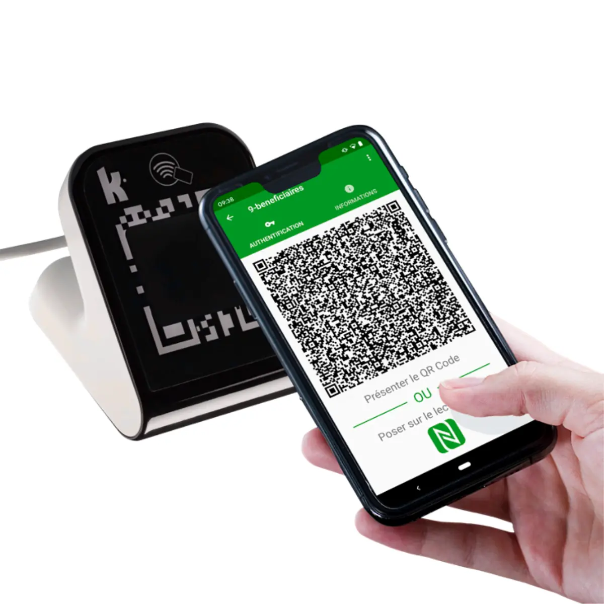 Scan code barre carte vitale numerique