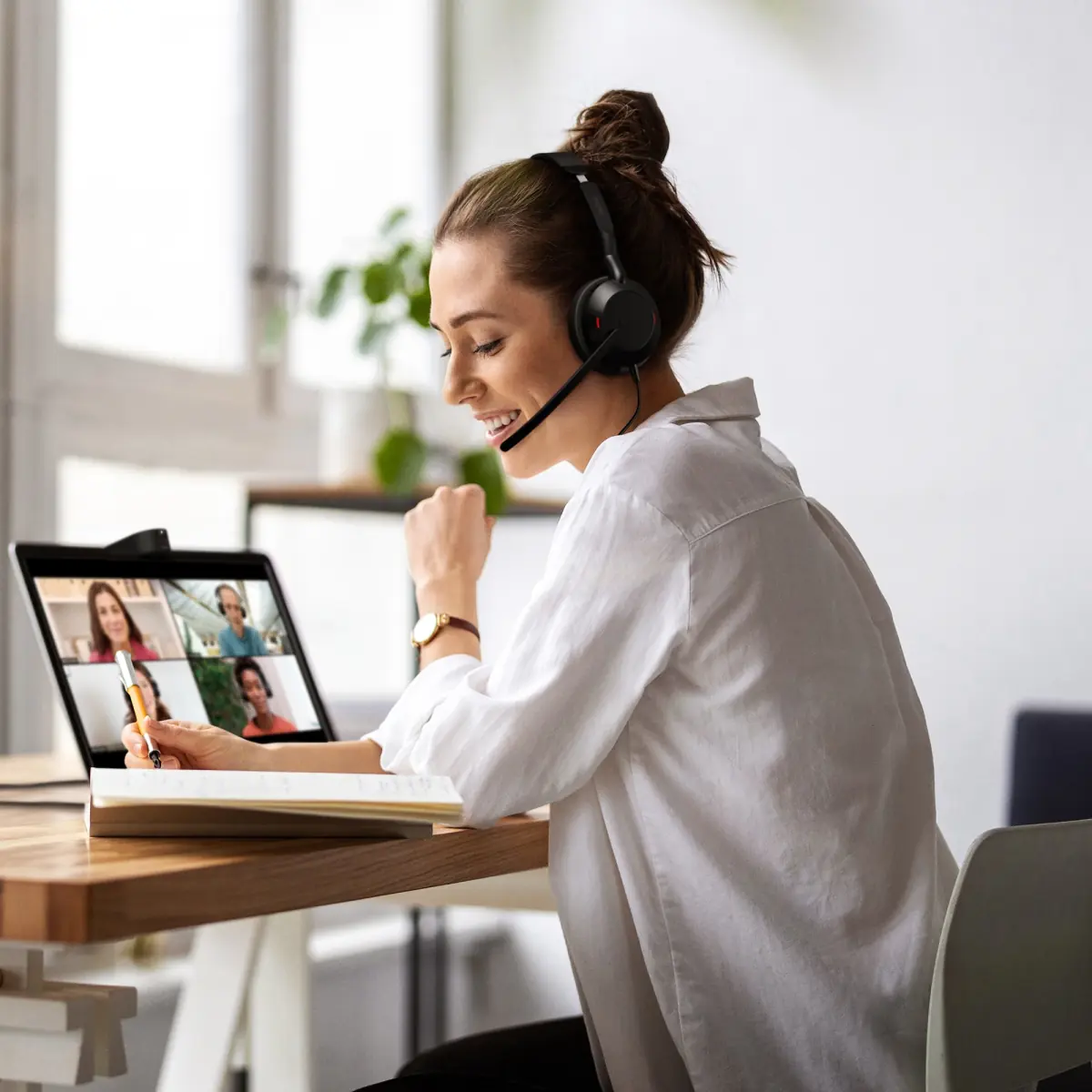 Micro casque Jabra evolve2 50 MS avec connexion filaire USB A et perche micro a réduction de bruit