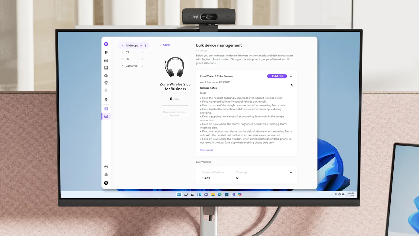 Logitech Sync pour les mises à jour