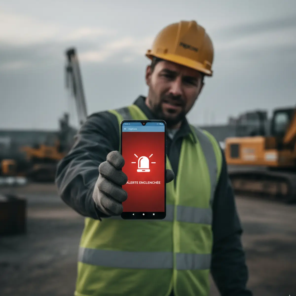 Smartphone PTI ATI101OS exemple alerte malaise