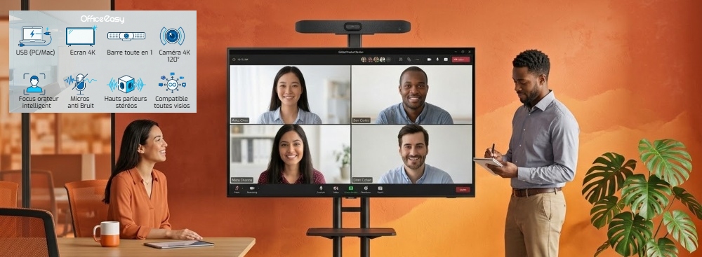 Poly Studio V12 - Barre vidéo USB 4K