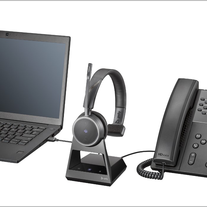 Poly Savi 7310 Office, micro-casque sans fil pour PC et téléphone fixe