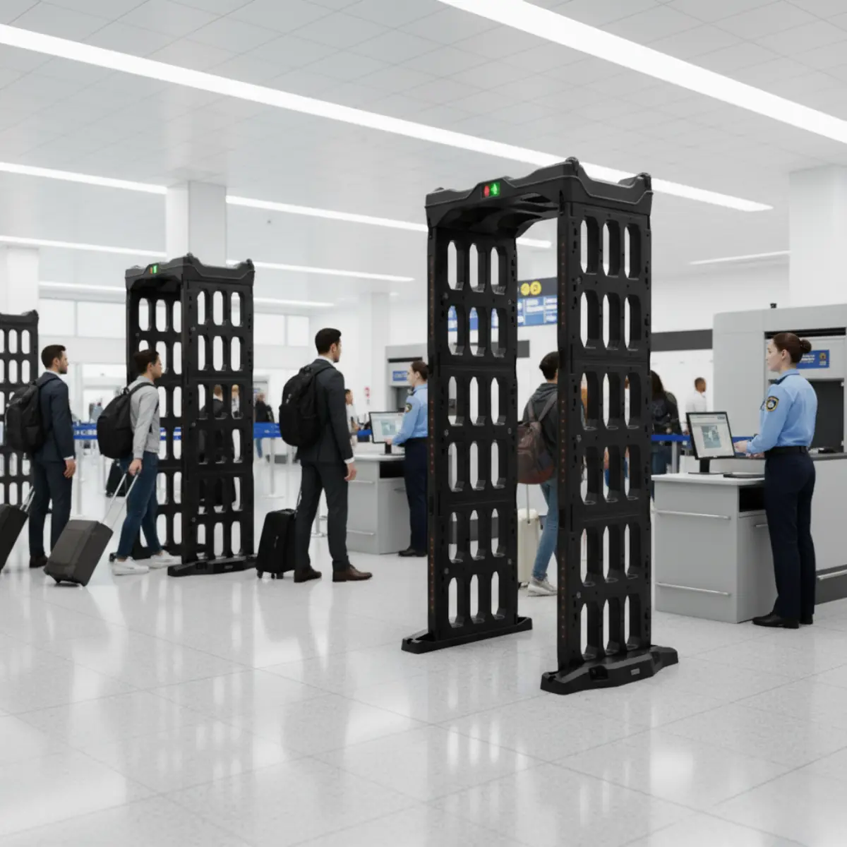 Portique détecteur de métaux pour société de sécurité privée