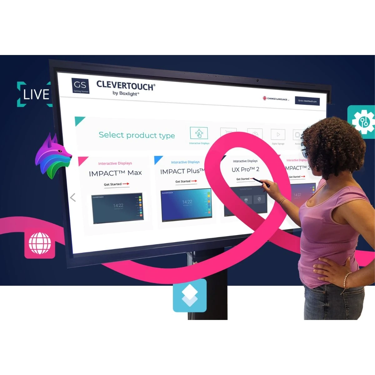 Clevertouch X5 65 pouces