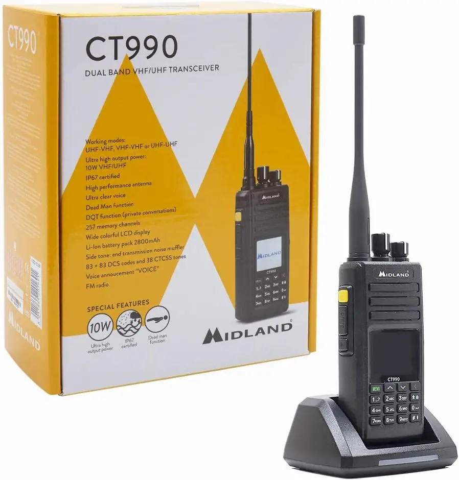 Midland CT990-EB - Talkie walkie - C1339.01 - 10W