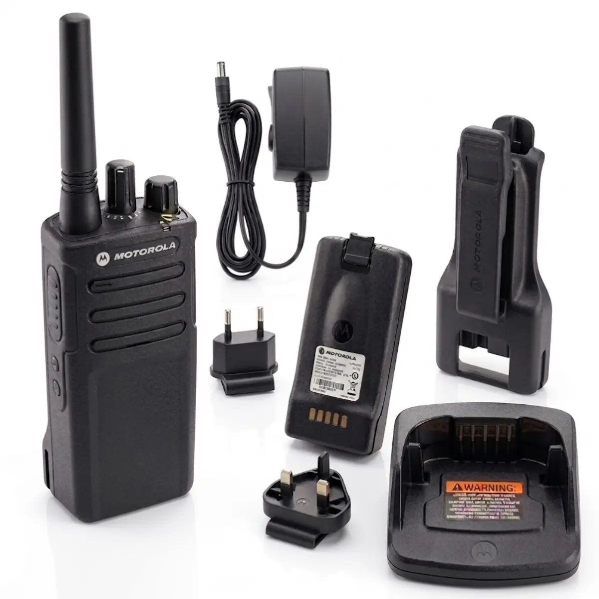 Talkie walkie sans licence Motorola XT420 RMP0166BHLAA PMR446 avec accessoires