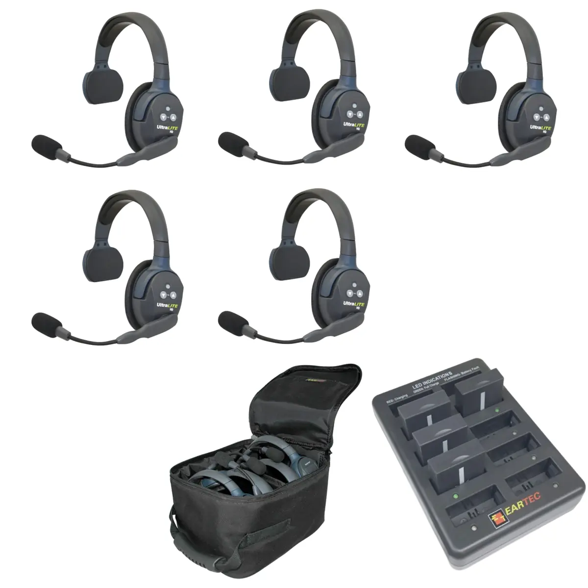 pack 5 eartec ultralite intercom