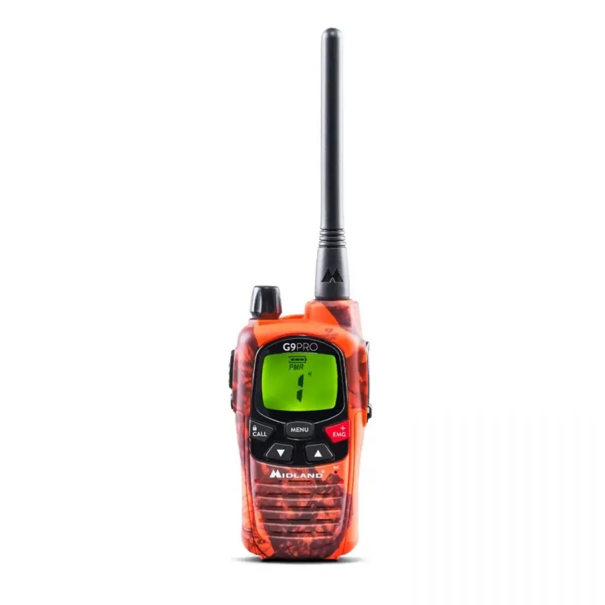 Midland G9 Pro BLAZE Orange + Oreillette Confort - talkie walkie Chasse - C1385.02