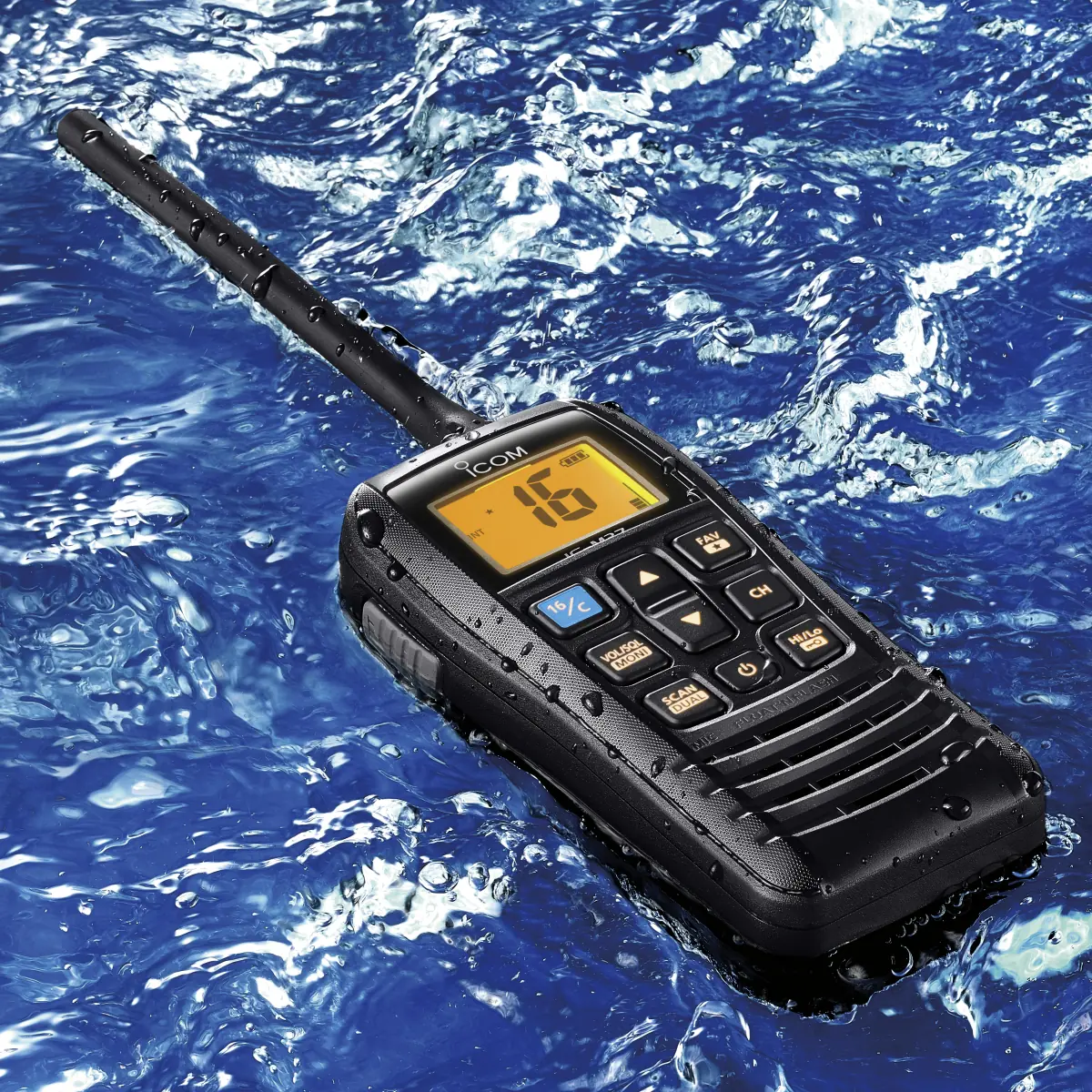 Icom IC-M37 - Talkie Walkie Flottant VHF Marine - IC-M37E