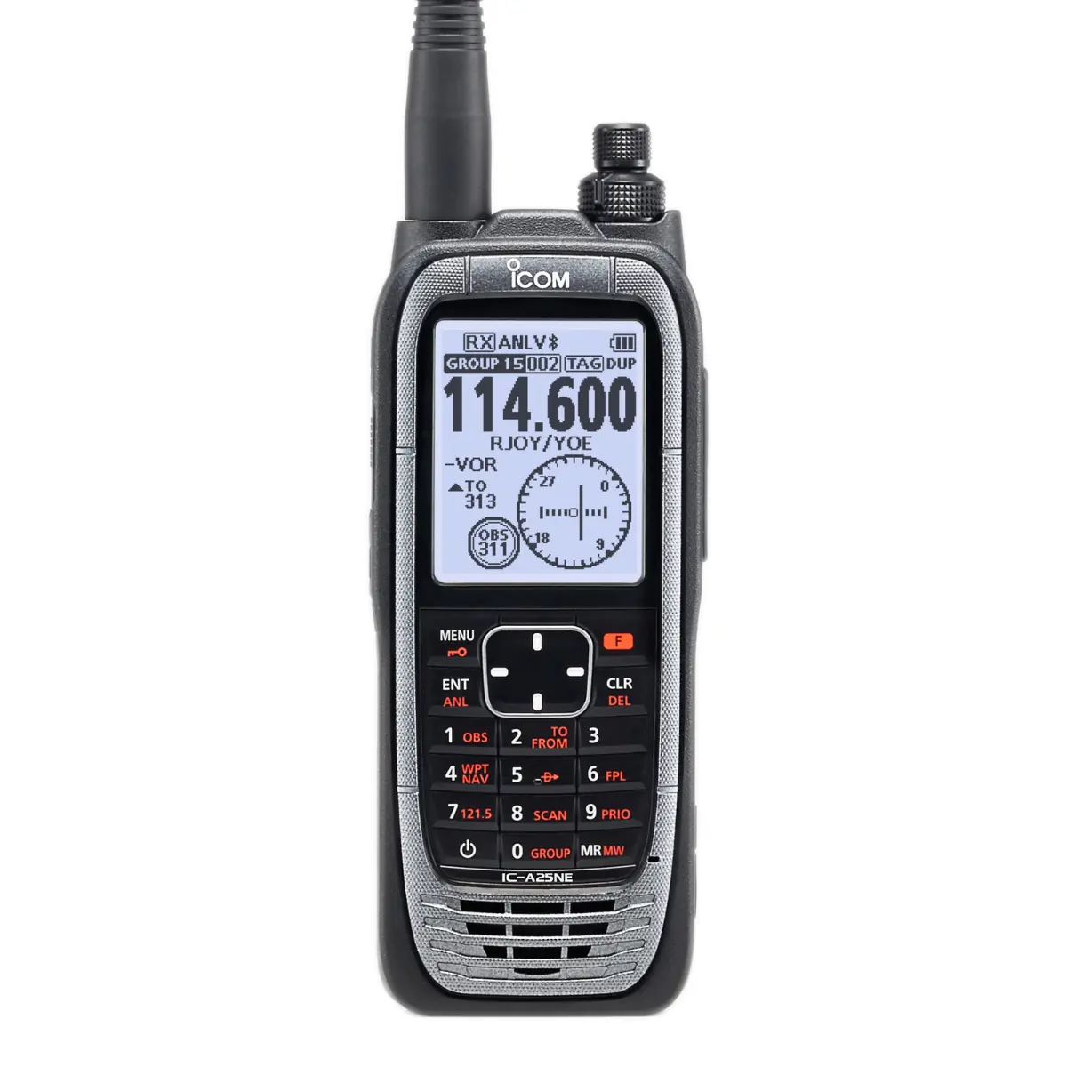 IC-A25NE portatif VHF licence IP57 avec clavier