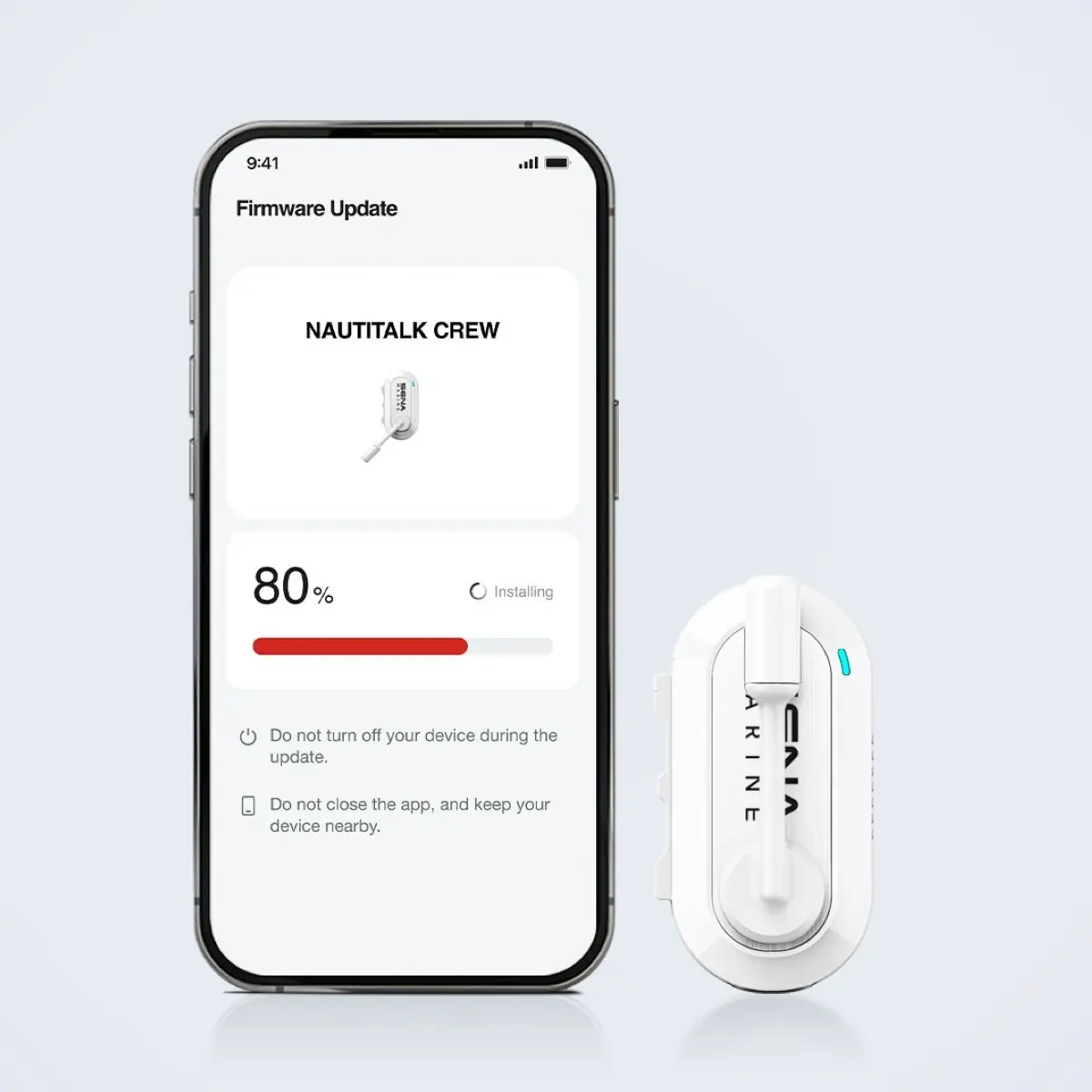 Mise à jour via l'application SENA de l'oreillette CREW