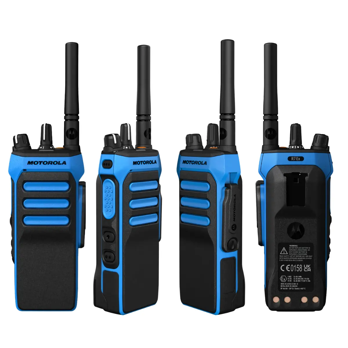 Motorola R7EX NKP vue toutes les faces, avant, arrière, gauche, droite