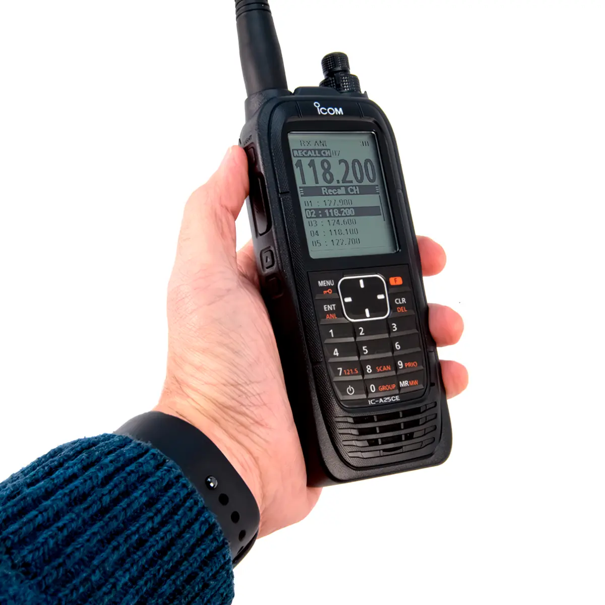 Portatif IC-A25CE VHF pour l'aéronautique, loisirs extrêmes dans les airs