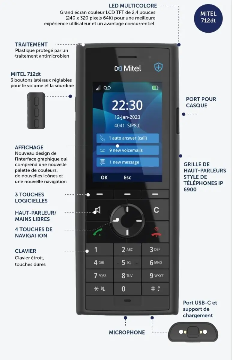 Mitel 712dt seul