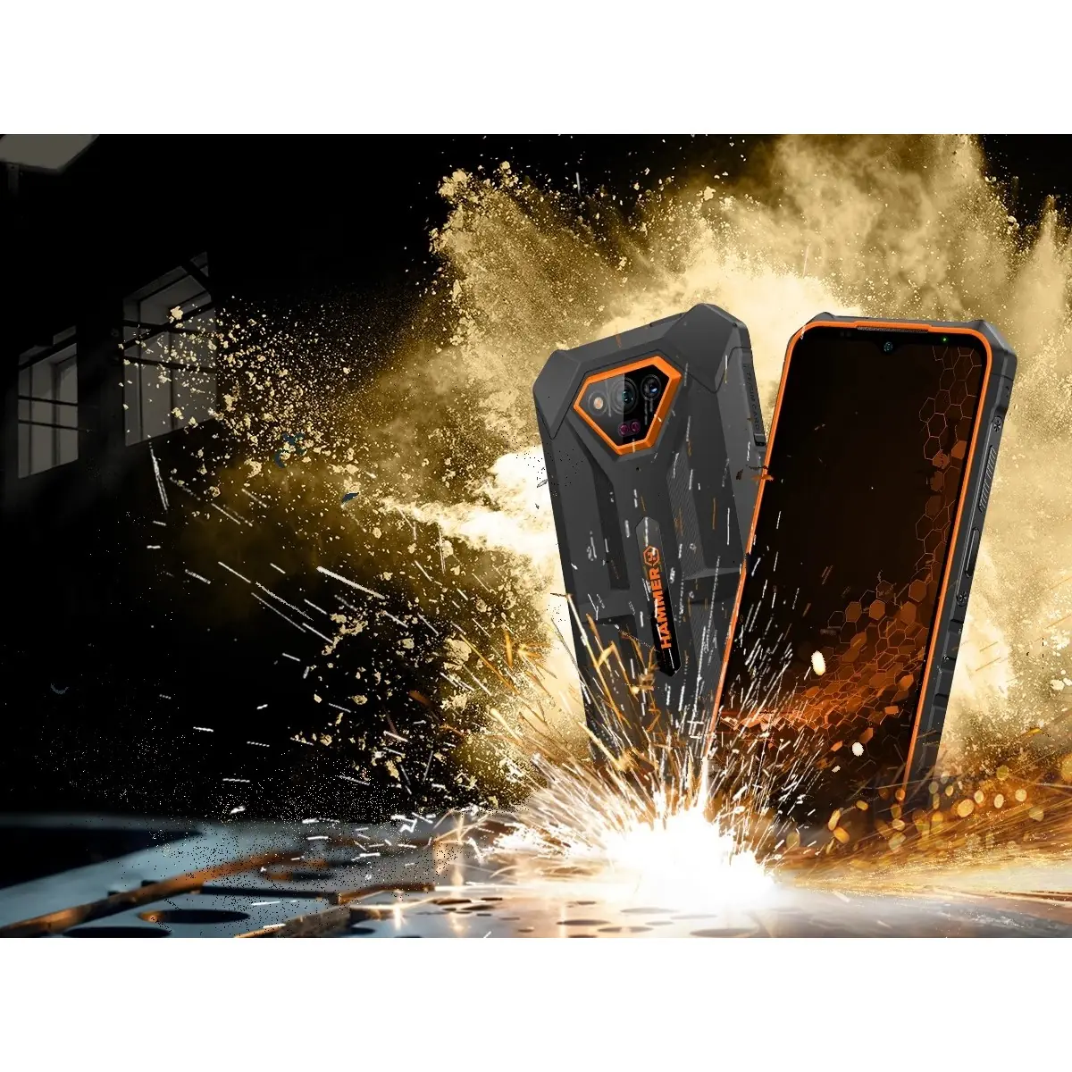 Smartphone Hammer Iron V - téléphone pour les maçons