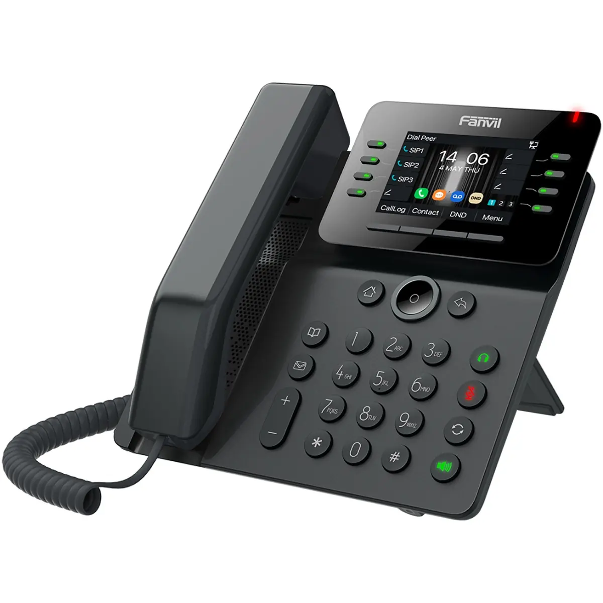 Fanvil X303W Telefono Fisso Cordless WiFi | 4 Linee, Display LCD, Nero