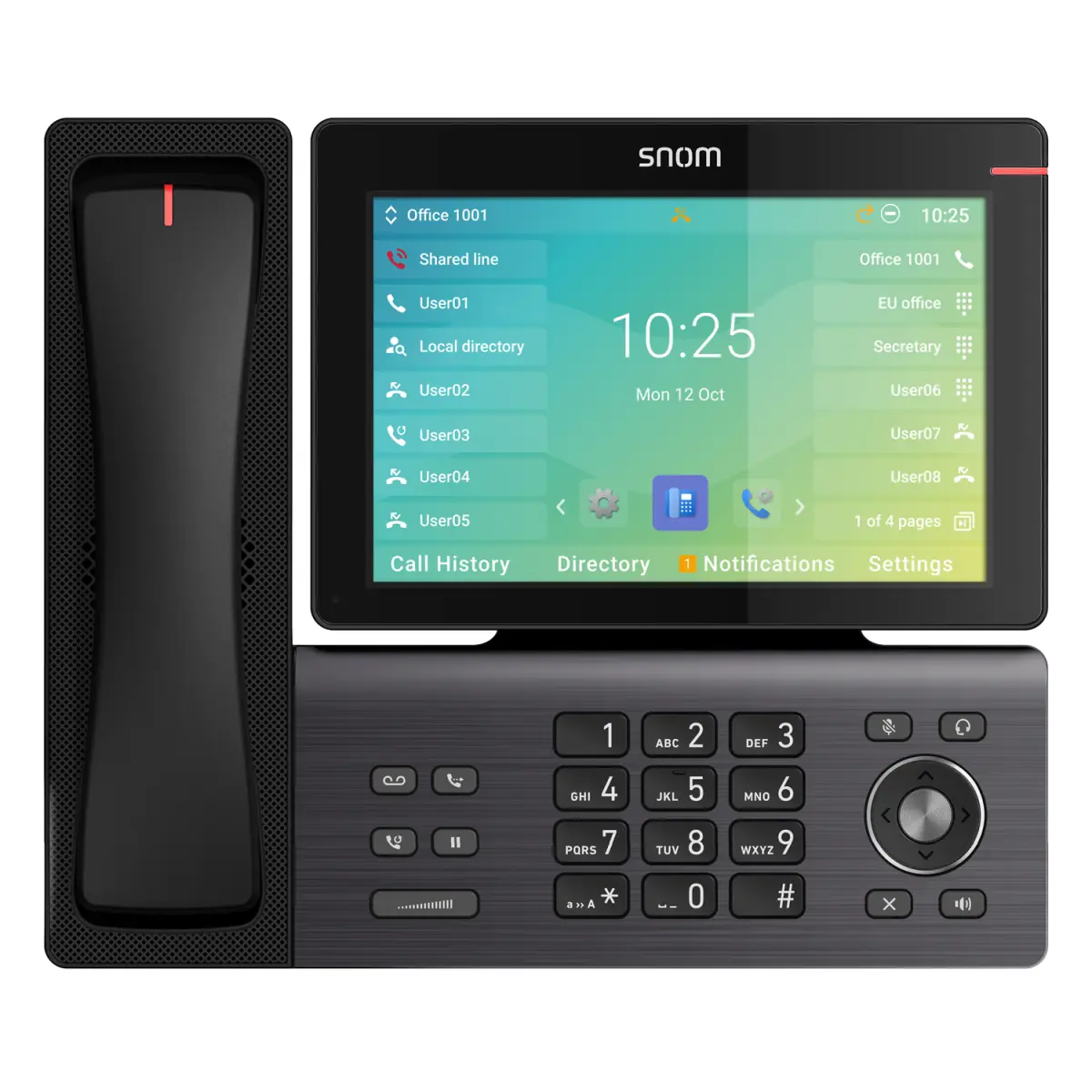 Snom D895M téléphone de bureau avec combiné DECT intégré