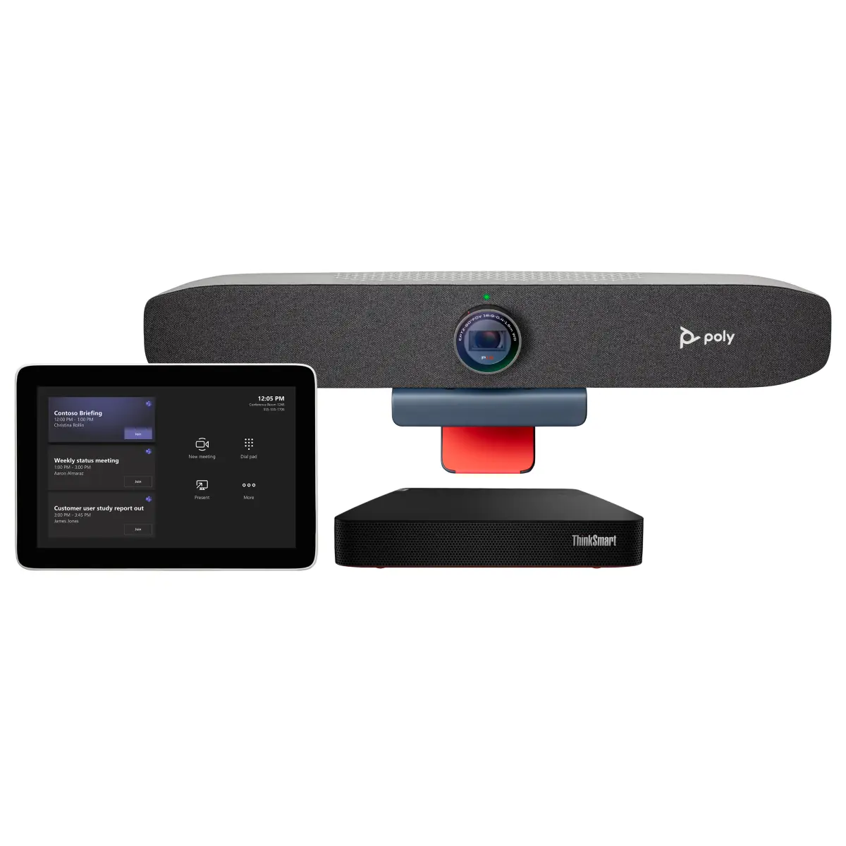 Salle visioconférence autonome Microsoft Teams Room Poly