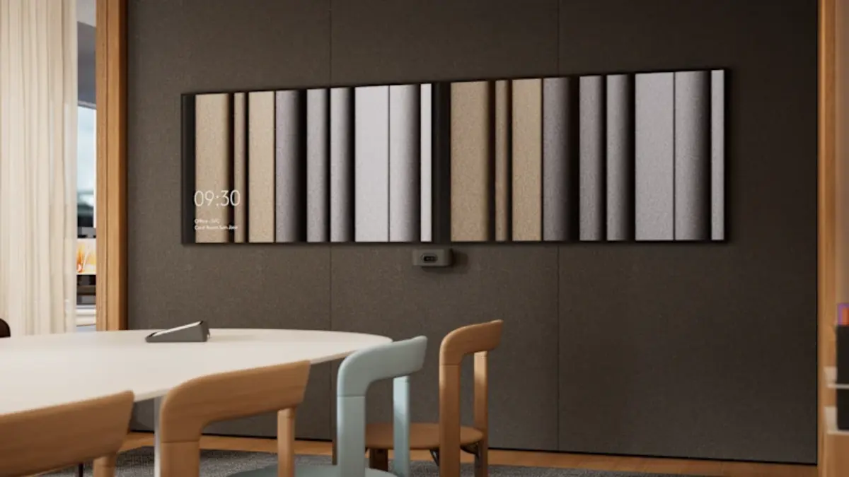 Rally AI Camera installée dans une salle de réunion