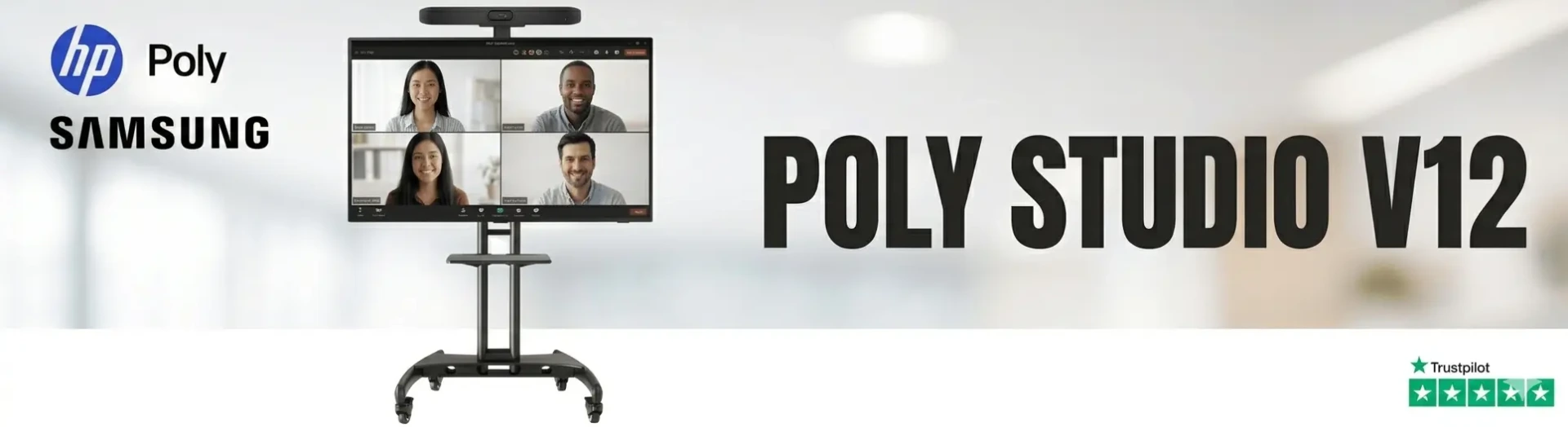 Kit Visioconférence Poly Studio V12 - Header