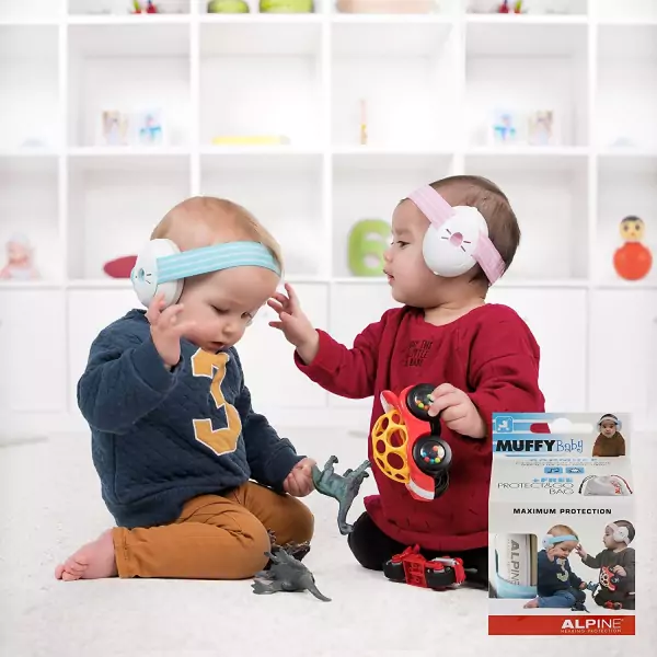 Casque antibruit bébé Alpine Muffy Baby Blue