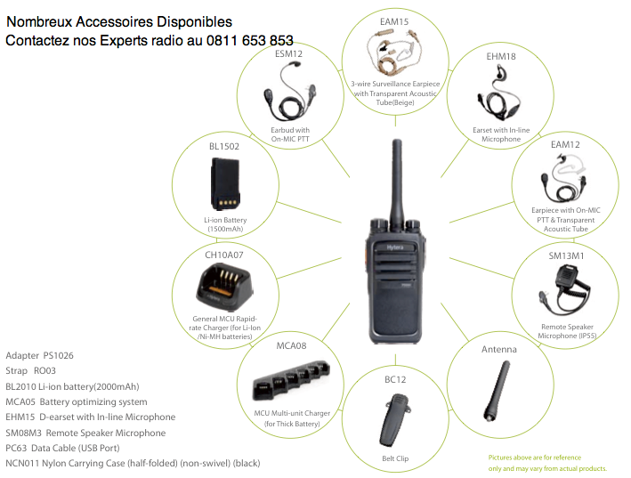 hytera pd50x accessoires
